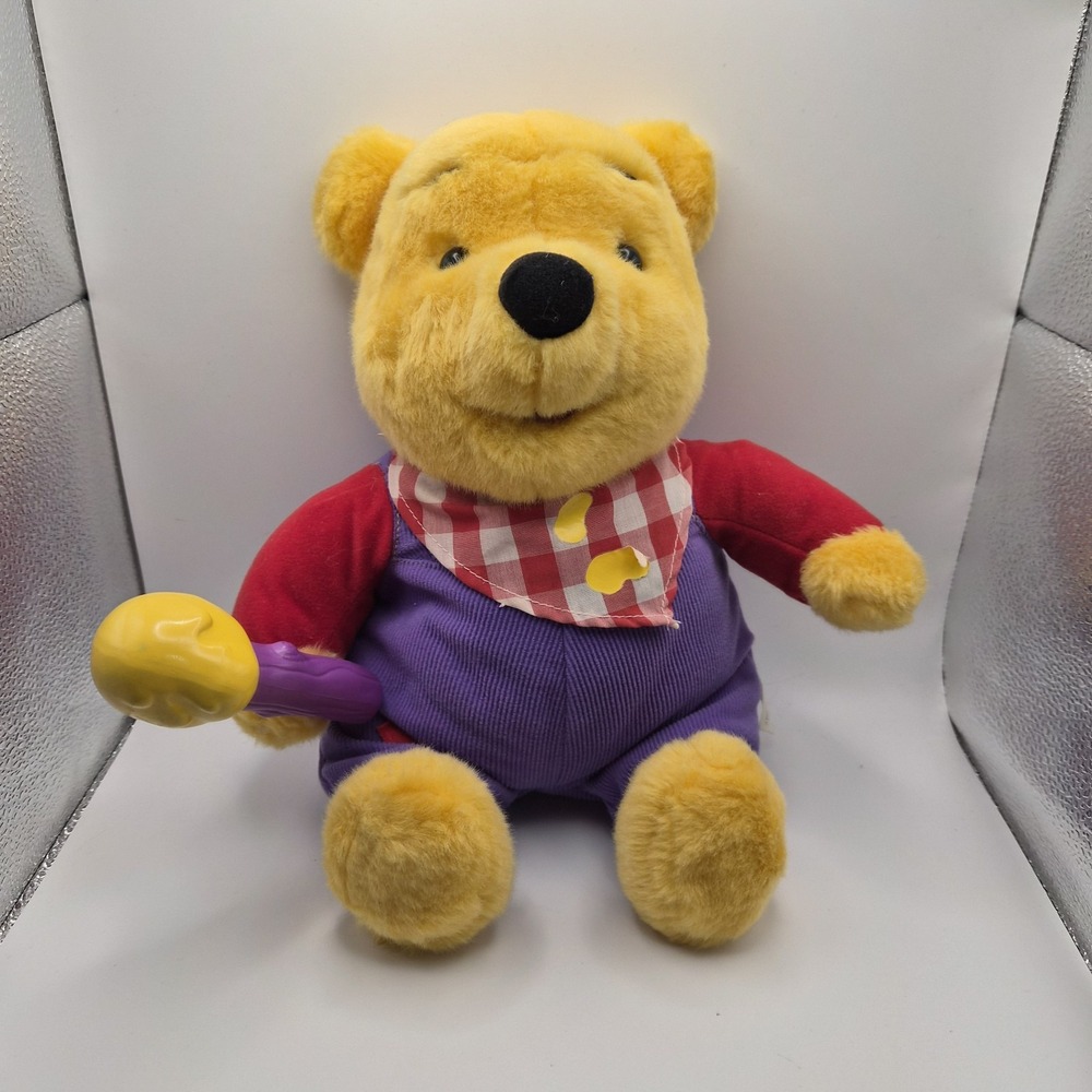 Vtg Mattel Winnie the Pooh 12" Plush Honey Stick‎ Disney 1999 READ DESCRIPTION
